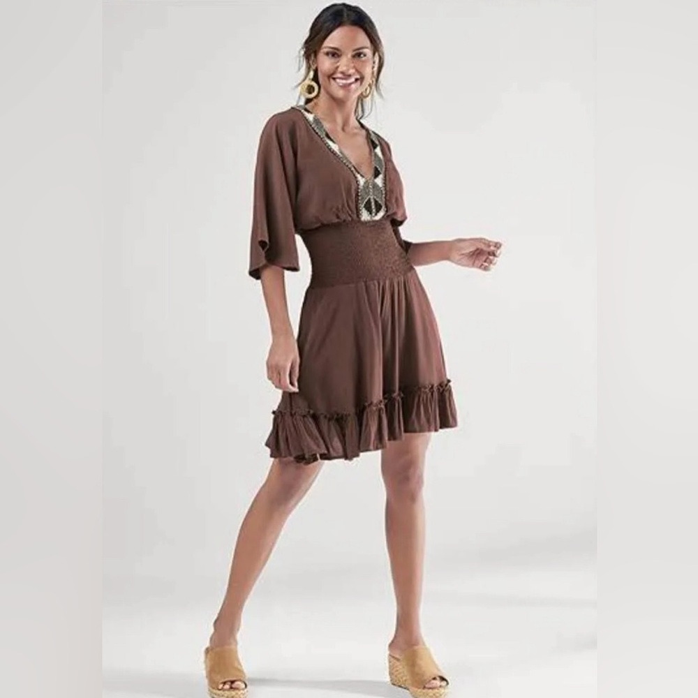 Venus Embellished Mini Dress XS